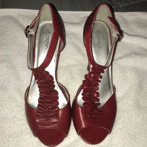 Red Xhilaration Heels